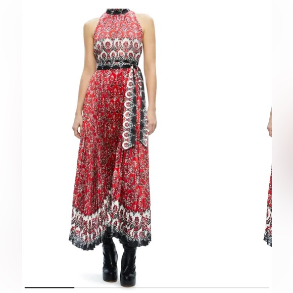 Alice + Olivia 🔥Mertie Maxi Dress in Allure Medallion - Picture 4 of 10